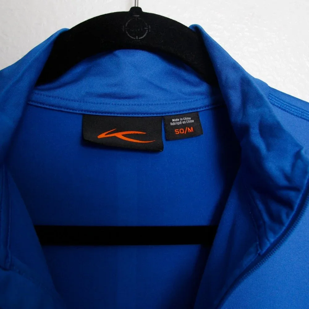 Kjus Men's Performance Quarter Zip Pullover Blue Size 50 / M Activewear